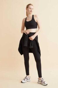 H&M High Taille Sports Leggings Hose Damen Dunkelbraun | 2749-ZTKQV