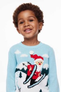 H&M Interactive-design Pullover Kinder Helltürkis | 0243-XKVHA