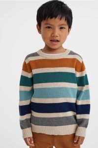 H&M Jacquard-knit Baumwoll Pullover Kinder Blau Orange | 7618-EBGCJ