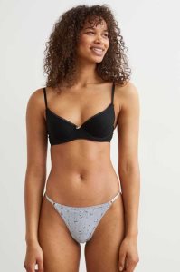 H&M Jersey Push-up Bra Unterwäsche Damen Weiß | 2410-FTIWM