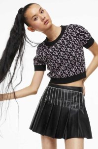 H&M Knit Crop Top Pullover Damen Schwarz | 5093-LCEDV