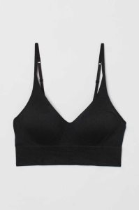 H&M Light Push-up Gerippt Bralette Unterwäsche Damen Weiß | 7945-ZHPDC