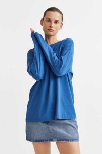 H&M Long-sleeved Jersey Oberteile Damen Hellgrün | 2965-XRZGW