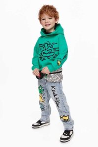 H&M Loose Fit Jeans Kinder Hellblau | 7520-GFKLI