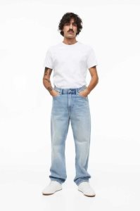 H&M Loose Jeans Herren Blau | 0391-KDGRP