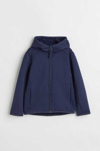 H&M Mit Kapuze Fleece Jacket Oberbekleidung Kinder Schwarz | 0513-KBNGE