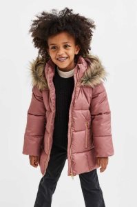 H&M Mit Kapuze Puffer Jacket Oberbekleidung Kinder Rosa | 0673-KXBWJ