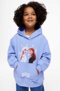 H&M Mit Kapuze Sweatshirt Kurzes Kleid Kinder Blau | 2315-PIUZA