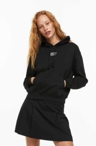 H&M Motif Hoodie Damen Hellgrau | 7654-GDIJQ