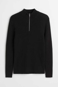 H&M Muscle Fit Rib-knit Pullover Herren Weiß | 5297-IPWEY