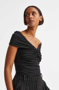 H&M Off-the-shoulder Oberteile Damen Rosa | 9165-EHQRC