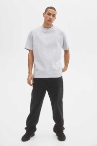 H&M Oversized Fit Baumwoll T-shirts Herren Orange | 0872-GFOPW