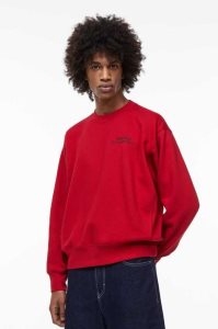 H&M Oversized Fit Sweatshirt Herren Rot | 3890-TVUOH