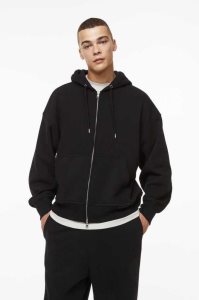 H&M Oversized Fit Zip-through Hoodie Herren Beige | 1729-DHVWQ