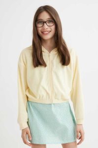 H&M Oversized Mit Kapuze Jacke Kinder Helltürkis | 2409-OKZGY