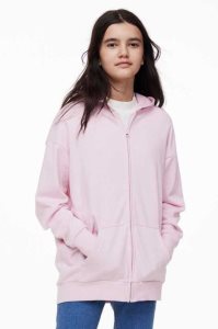 H&M Oversized Mit Kapuze Jacke Kinder Hellrosa | 6180-GCFBY