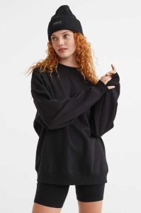 H&M Oversized Sweatshirt Damen Dunkelgrau | 4829-AETQG