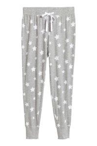 H&M Pajama Pants Nachtwäsche Damen Schwarz | 2349-ATPJS