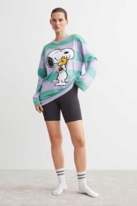 H&M Pajama Top and Bike Shorts Nachtwäsche Damen Grün | 7281-WYXNL