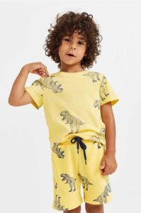 H&M Patterned Kurze Hose Kinder Gelb | 9812-FCBRI