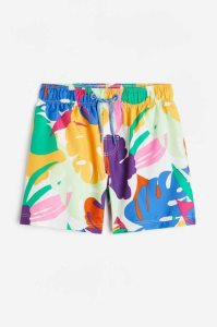 H&M Patterned Shorts Bademode Kinder Blau | 3719-VAWEJ