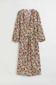 H&M Patterned Wrap-front Kleider Damen Rosa | 0458-EJUGX