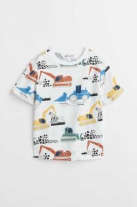 H&M Printed Hemd Kinder Helllila | 6059-MHCWN