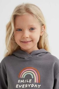 H&M Printed Hoodie Kinder Gelb | 5190-DSZMF