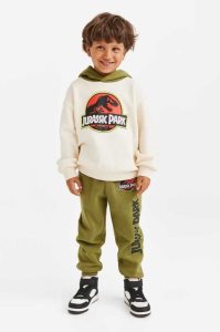 H&M Printed Jogginghose Kinder Dunkelbeige | 3246-RBXNY