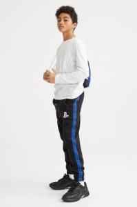 H&M Printed Jogginghose Kinder Schwarz | 8041-EVAMS