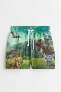 H&M Printed Shorts Bademode Kinder Blau | 1637-HOZXU