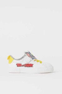 H&M Printed Sneakers Kinder Rot | 5379-QTPJM