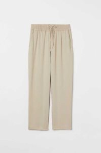 H&M Pull-on Lyocell-blend Hose Damen Hellbeige | 3025-KYWAQ