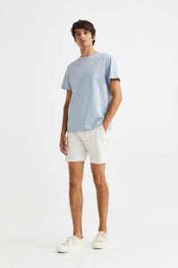 H&M Regular Fit Chino Kurze Hose Herren Hellblau | 1946-MUEXD