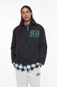 H&M Regular Fit Gepolstert Baseball Jacke Herren Hellbraun | 1753-JEWKA