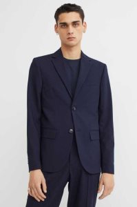 H&M Regular Fit Jacket Blazer Herren Schwarz | 1947-AUHGL