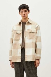 H&M Relaxed Fit Hemd Herren Weiß Beige | 9284-KFAPC