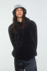 H&M Relaxed Fit Pile Hoodie Herren Dunkellila | 7621-IQNDP