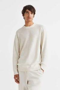 H&M Relaxed Fit Pullover Herren Blau | 6349-MRKVQ