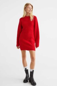 H&M Rib-knit Bodycon Kleider Damen Hellgrau | 0457-XROQJ