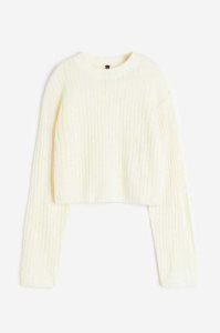 H&M Rib-knit Pullover Damen Hellgrau | 7452-TPKQJ