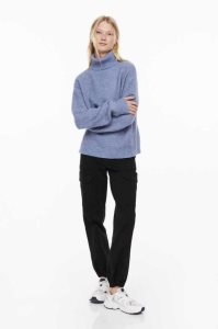 H&M Rib-knit Turtleneck Pullover Damen Schwarz | 7429-ICYUD