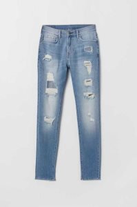 H&M Schlank Jeans Herren Hellblau | 0493-MAWPE