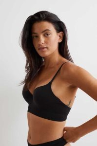 H&M Seamless Push-up Bra Unterwäsche Damen Dunkelgrau | 7918-AVDPX