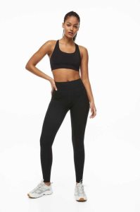 H&M ShapeMove Sports tights Hose Damen Dunkelgrau | 7901-DLWCY