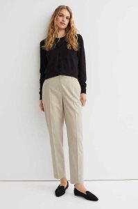 H&M Slacks Hose Damen Dunkelgrau | 7206-VSIAH