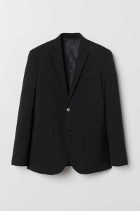 H&M Slim Fit Blazer Blazer Herren Dunkelgrau | 2649-RDMIZ