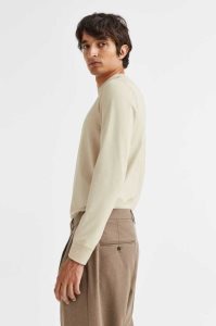 H&M Slim Fit Mock-turtleneck T-shirts Herren Hellbeige | 2089-WYGLZ