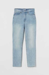 H&M Slim High Ankle Jeans Damen Hellblau | 6243-QAMCH