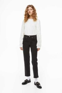 H&M Slim Regular Ankle Jeans Damen Hellblau | 8953-KEMXT